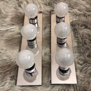 Vanity hook on lights